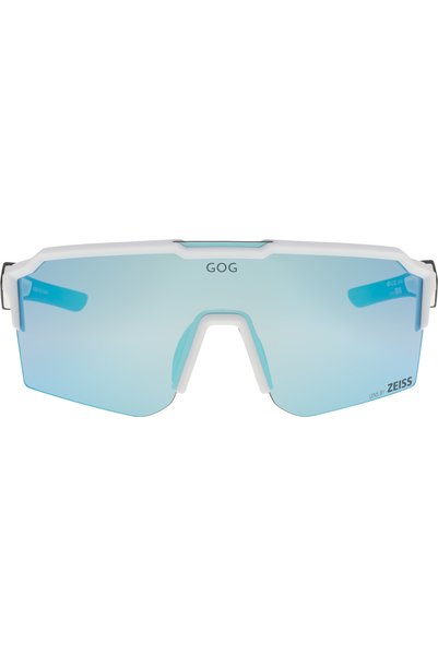 GOG Ochelari de soare Valhalla, albi/negri mat/albastru cer reflectorizant, m...