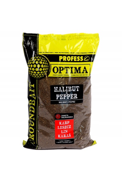 NO BRAND Momeală pentru pești Profess Optima 10x1kg HALIBUT ȘI PIPER Pentru p...