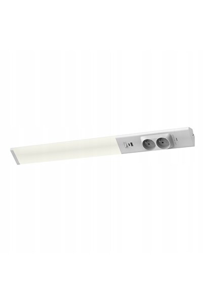 NO BRAND Lumină sub dulap duală de 18W 4000K cu prize USB-A/C + 230V