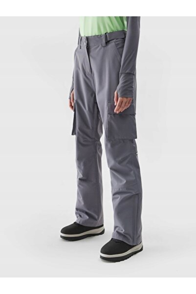 4F Pantaloni de snowboard pentru femei F390 gri mediu S