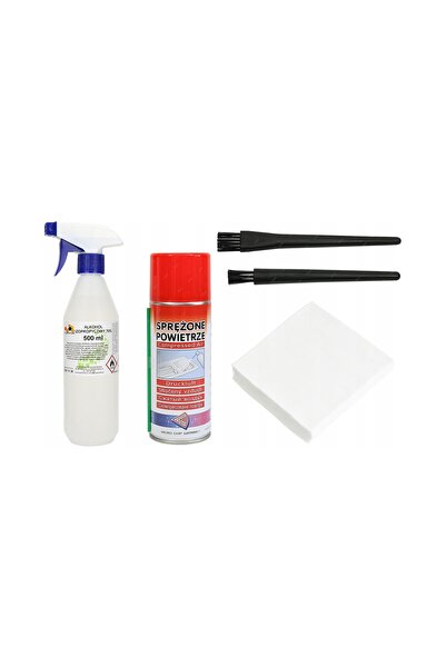 Reball KIT DE CURĂȚARE TASTATURĂ AER COMPRESAT ALCOOL ISOPROPIL PERII ȘERBETE