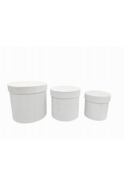 NO BRAND Cutie pentru flori WELUROWY BOX FLOWERBOX W2903 ALB