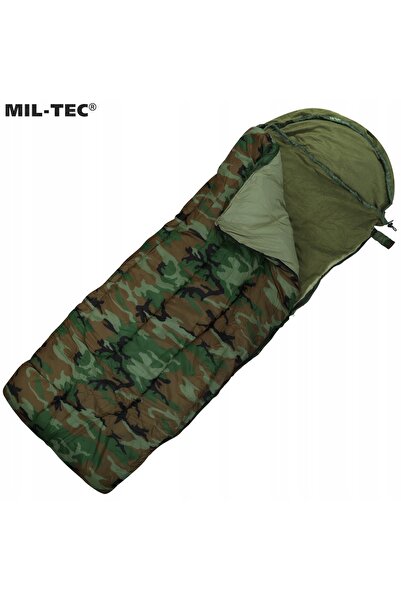 NO BRAND Sac de dormit turistic militar din fleece Mil-Tec 2 în 1 cu inserție...