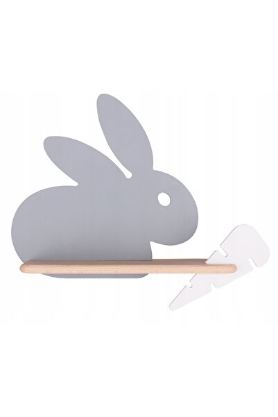 NO BRAND Lampă de perete Rabbit 4W LED 4000K IQ Kids gri+alb