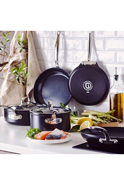 NO BRAND GreenPan Barcelona Rondel – oală mică de 16 cm, 1,6 l, cu strat anti...