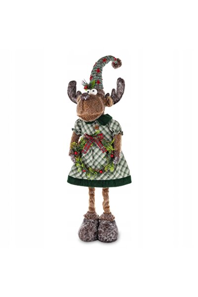 NO BRAND FIGURKA CERB TELESCOPIC ÎN ROCHIE VERDE 80CM