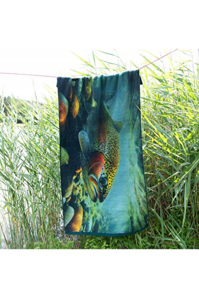 NO BRAND Prosop imprimat ZWOLTEX PSTRUŻ GOTS 70x140cm