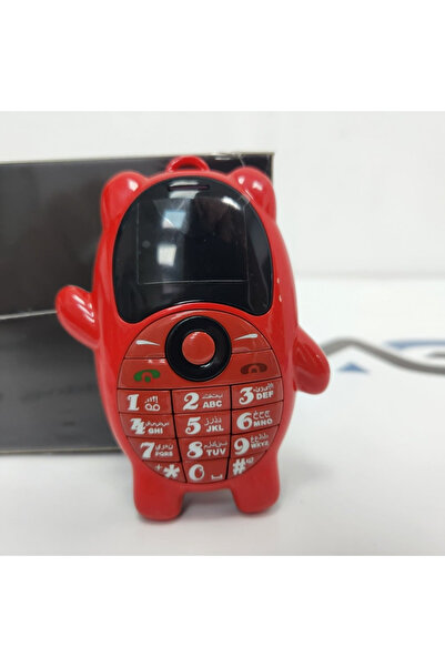 Generic Brand ميني موبايل K8 أحمر بشريحتين وكاميرا 2MP ودعم اللغة العربية وبط...
