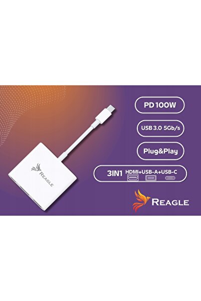 NO BRAND ADAPTOR CONVERTOR USB C MHL HDMI 4K 60Hz PENTRU MACBOOK THUNDERBOLT ...
