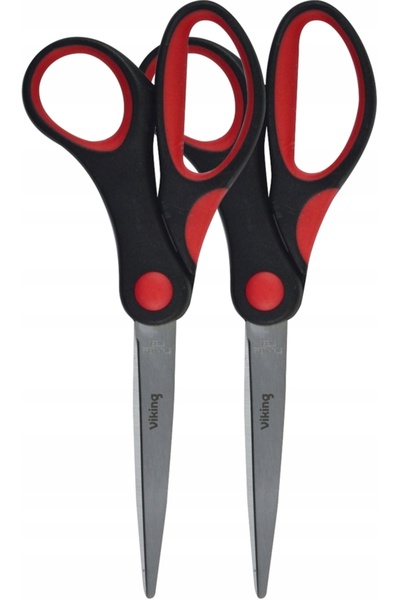 Viking Foarfece de birou și școală 15cm oțel inoxidabil cu mâner de cauciuc x 24