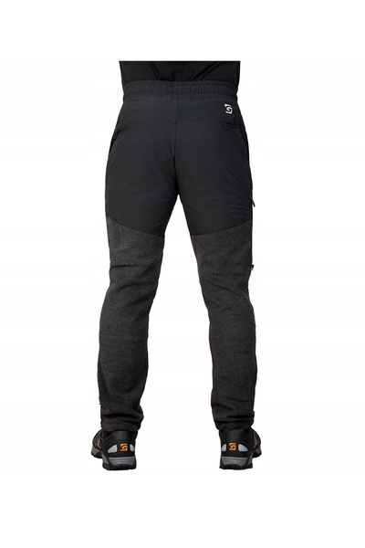 NO BRAND GRAFF 233-P-SP - Negru - M - Pantaloni de trening din fleece polar