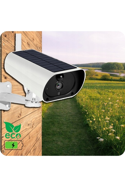 NO BRAND Cameră solară de exterior WiFi 2MPX, cu panou solar și baterie, 120 ...