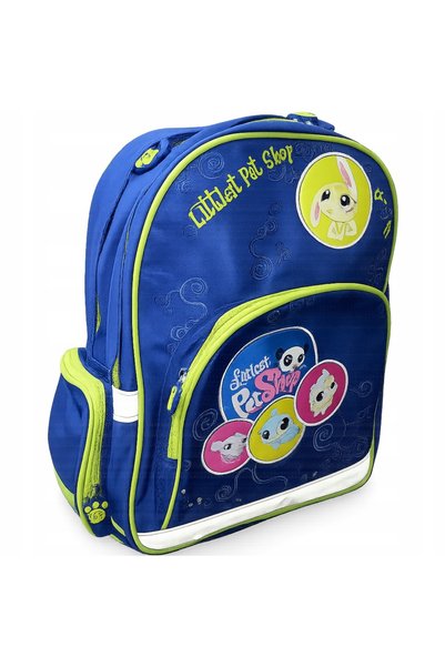 NO BRAND Starpak ghiozdan școlar cu 3 compartimente Littlest Pet Shop pentru ...