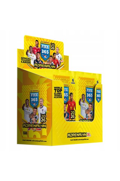 NO BRAND 50x Pachet PANINI FIFA 365 2026 Adrenalyn XL - 300 de cărți de fotbal
