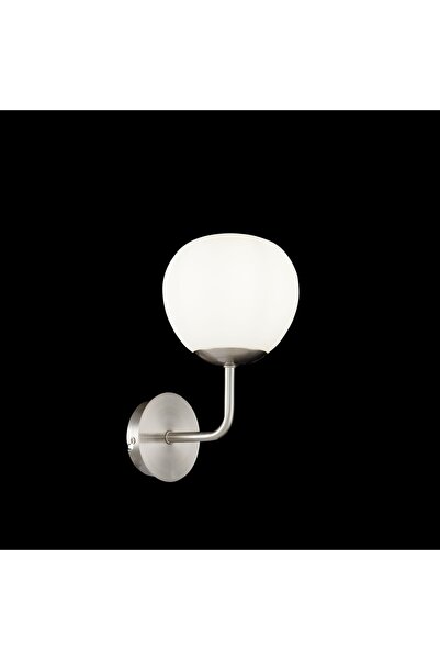 NO BRAND Aplică de perete Maytoni Erich Nichel cu glob alb, 40W, E14, IP20