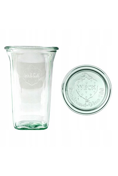 Weck Borcan Quadro 795ml cu capac - op. 6 bucăți