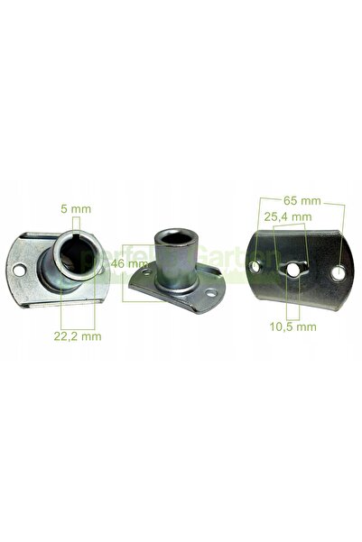 NO BRAND mâner pentru cuțit Ø 22 mm + pană Powertec Garden BW 56 Trike ES / 9...
