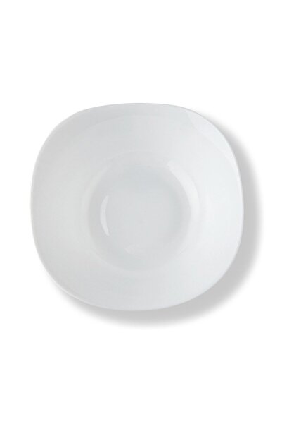 NO BRAND Bol pentru salată Bormioli Rocco Parma 24cm Pătrat Sticlă Alb Elegant