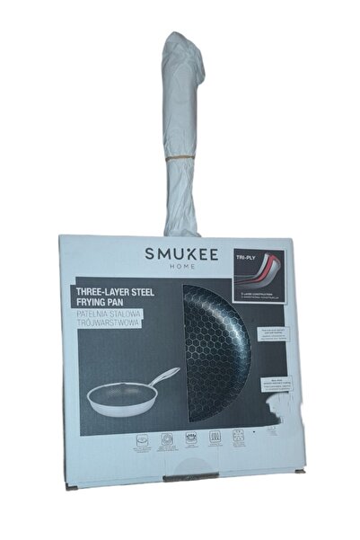 NO BRAND Tigaie antiaderentă din oțel cu 3 straturi SMUKEE 24 cm 809