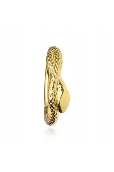 NO BRAND Cercel tip clicker, model șarpe, auriu, piercing pentru helix/conch,...