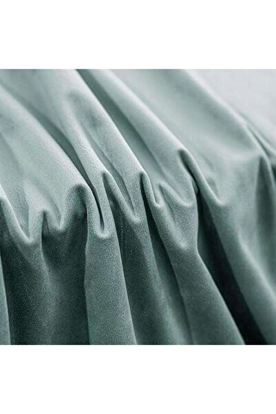NO BRAND Draperii opace cu catifea 140×175 cm izolație termică verde deschis