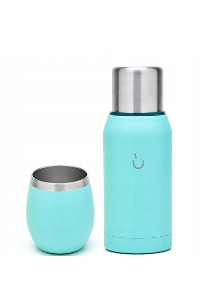 NO BRAND SET DE CĂLĂTORIE YERBA MATE BOMBILLA + TERMOS 750ml + CEAȘCĂ albastr...