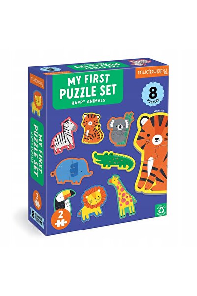 NO BRAND Mudpuppy: Primele puzzle-uri Animale fericite