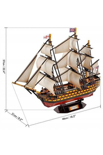 NO BRAND CUBIC FUN Puzzle 3D Velierul HMS VICTORY 189 el. T4019h