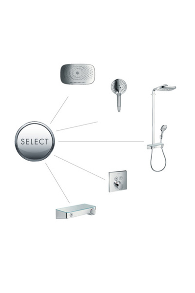 Hansgrohe 13171400 Tabletă de duș cu baterie, crom