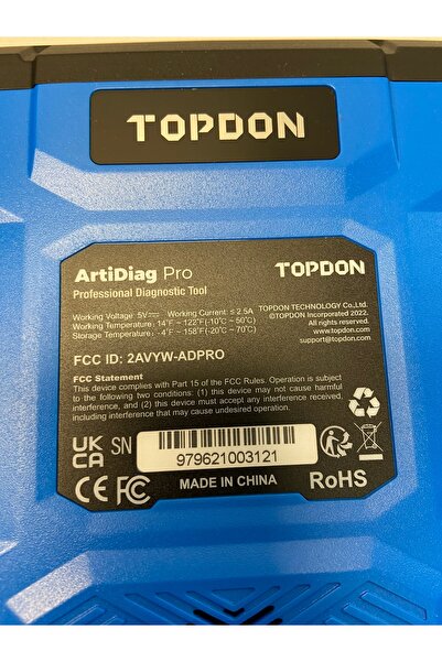 NO BRAND Topdon ARTIDIAG PRO Tabletă de diagnosticare