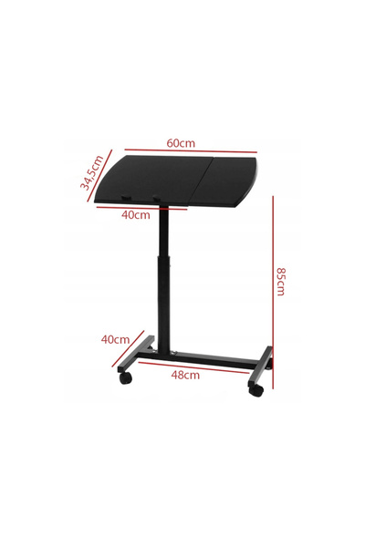 NO BRAND Masă pentru laptop pe roți MARE ROTATIBILĂ REGLABILĂ 180 °   Calcula...