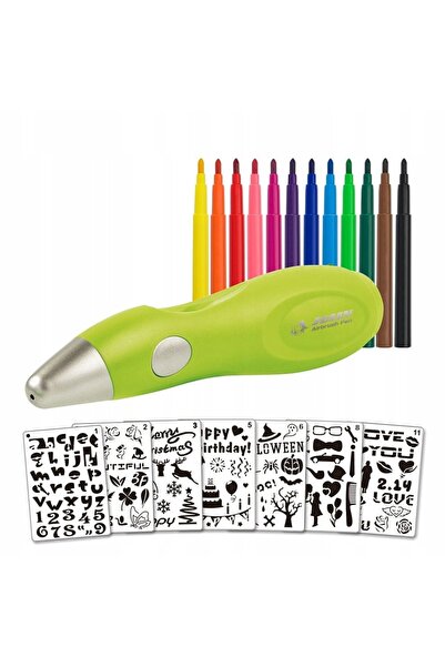 NO BRAND Jucării pentru copii Set de markere aerograf Șabloane Markere Pix USB