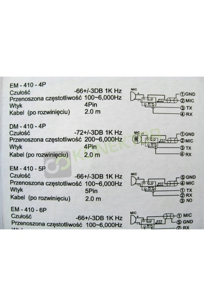 NO BRAND Microfon dinamic cu 6 pini, mic, de exemplu Președintele Herbert I/I...