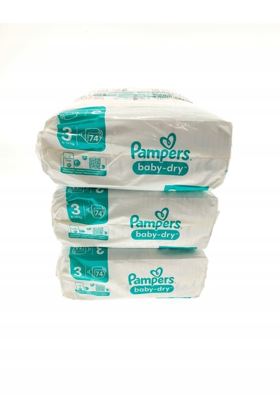 Pampers Scutece Baby-Dry mărimea 3 (6-10kg) 222 bucăți