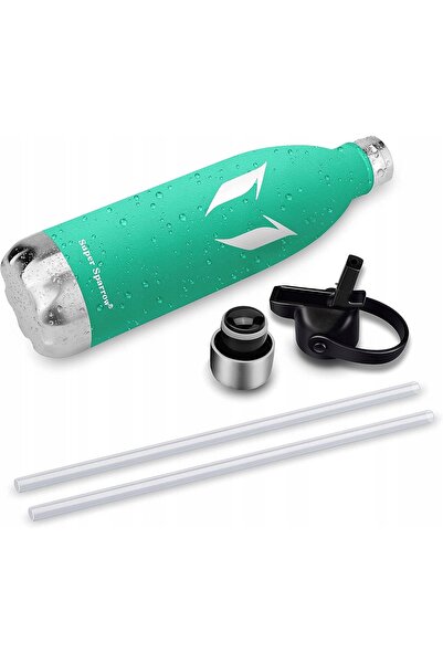 NO BRAND Sticlă de apă Super Sparrow 500 ml verde smarald