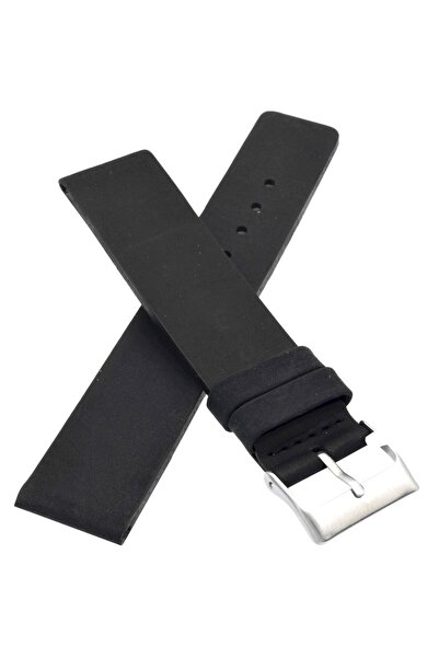 NO BRAND LAVVU Plain LSCUB20 - 20mm - NEGRU - Curea de ceas din piele