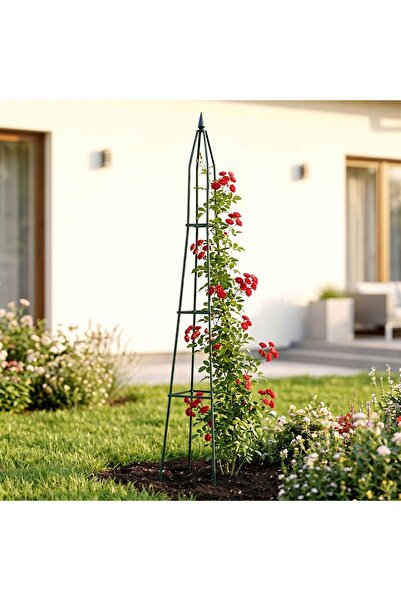 Vilde Pergola GRĂDINĂ obelisc coloanar stâlp suport plante 190 cm