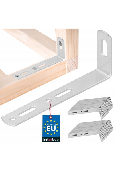 NO BRAND Conector unghiular sudat 90x35x15 pentru mobilier, din oțel galvaniz...