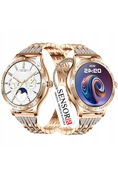 SENSORR SMARTWATCH AURIU FEMEI APELURI MONITORIZARE Tensiune arterială MONITO...