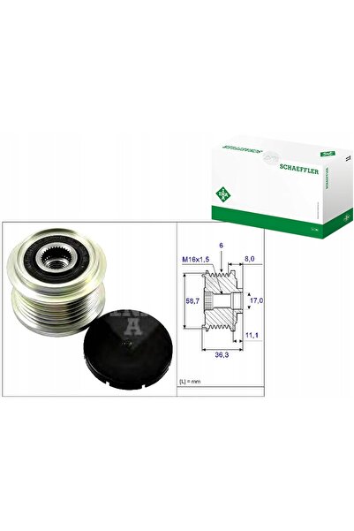 NO BRAND Roată ambreiaj/alternator INA F-554766 CITROEN Jumper PEUGEOT Boxer ...