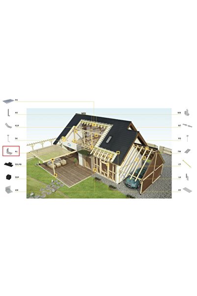 NO BRAND 50x profil unghiular pentru tâmplărie 50x50x35, 2,5 mm, de legătură