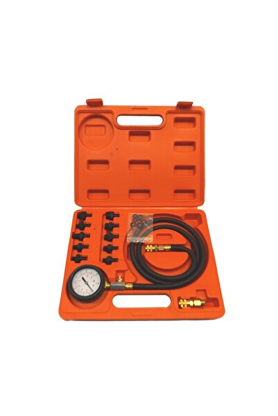 MAGMA Manometru de testare a presiunii uleiului, furtun de 1.2m, 140 PSI, 10 ...