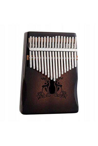 NO BRAND HLURU KHL-BROWN KALIMBA cu 17 tonuri, din lemn de bronz, pentru pred...
