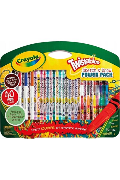 Crayola Ziua Copilului Creioane cerate răsucibile Set răsucibil 40 buc.