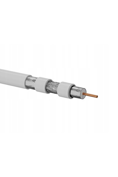 NO BRAND Cablu coaxial RG6 - Cu 75 Ohm pentru antene satelit rolă 300m