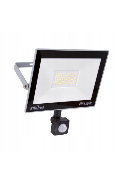 NO BRAND Spot halogen cu senzor de mișcare STRUHM KROMA LED S 50W GRI CW 03707
