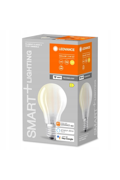 Ledvance Bec LED inteligent WiFi dimabil 7.5W = 75W E27 2700K Cald