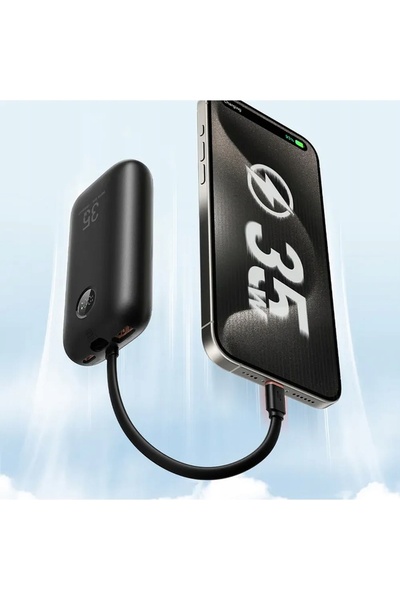 Veger POWERBANK 10000MAH 35W PD QC3.0 CU CABLU USB C LIGHTNING
