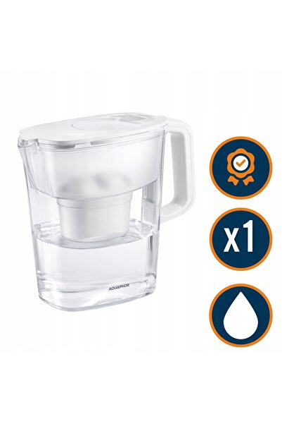 Aquaphor Carafă compactă de 2.4L + Filtru Maxfor Plus Alb Filtrare eficientă