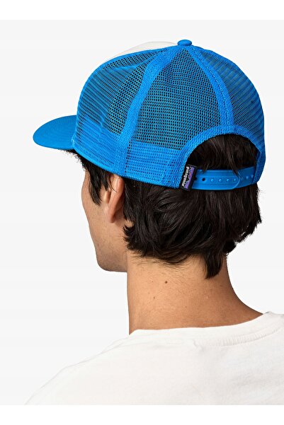 Patagonia Șapcă de vară unisex P-6 Logo Trucker Hat - alb / albastru marin